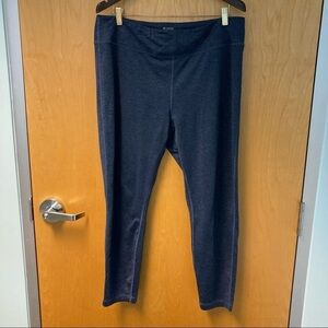 COLUMBIA Sz XL Omni Wick Inside Pocket Comfort Waist High Rise  Leggings